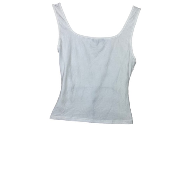 Shein white crop top with buttons. - Picture 4 of 4